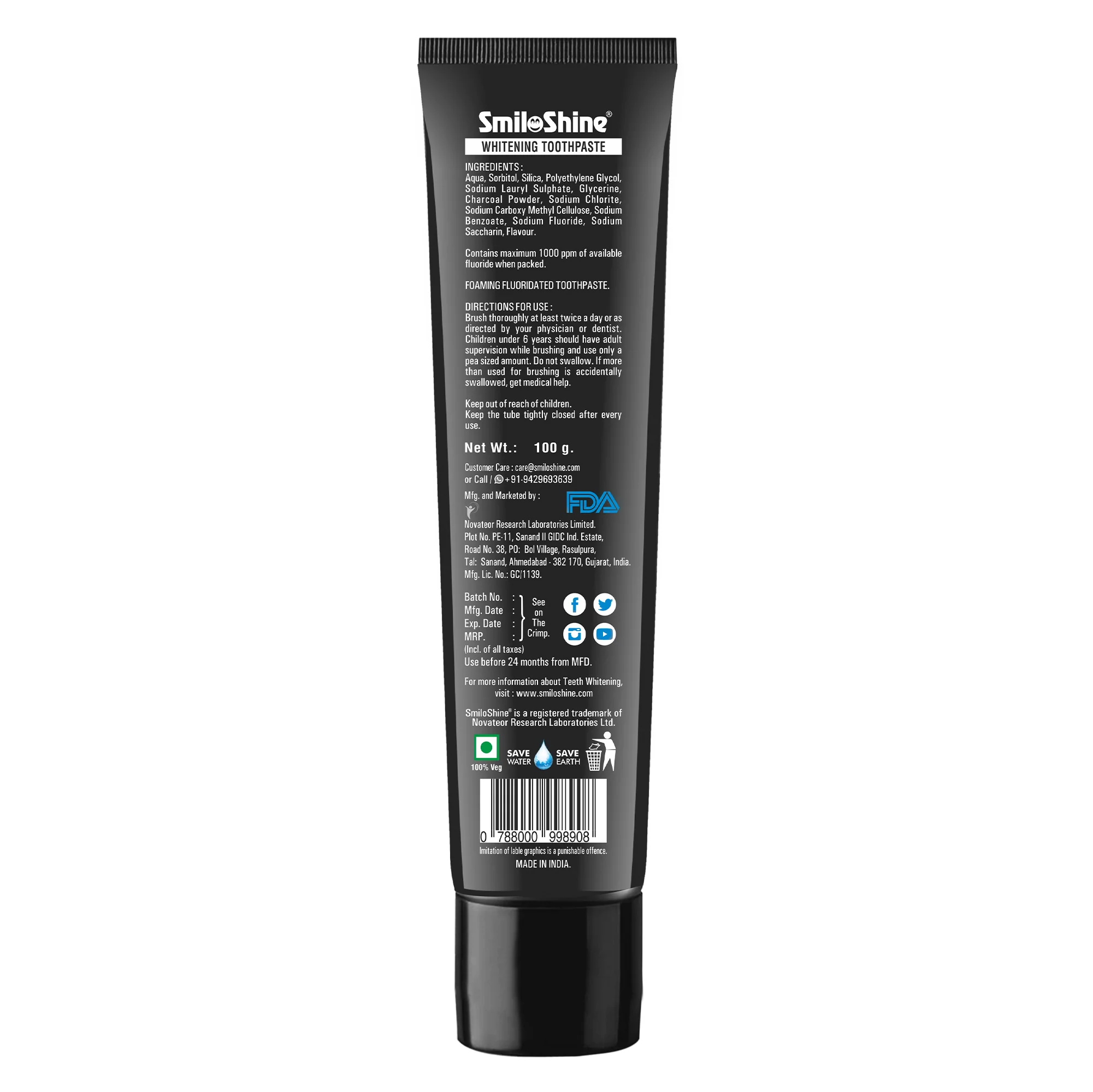 Teeth Whitening Toothpaste with Activated Charcoal - Image 7
