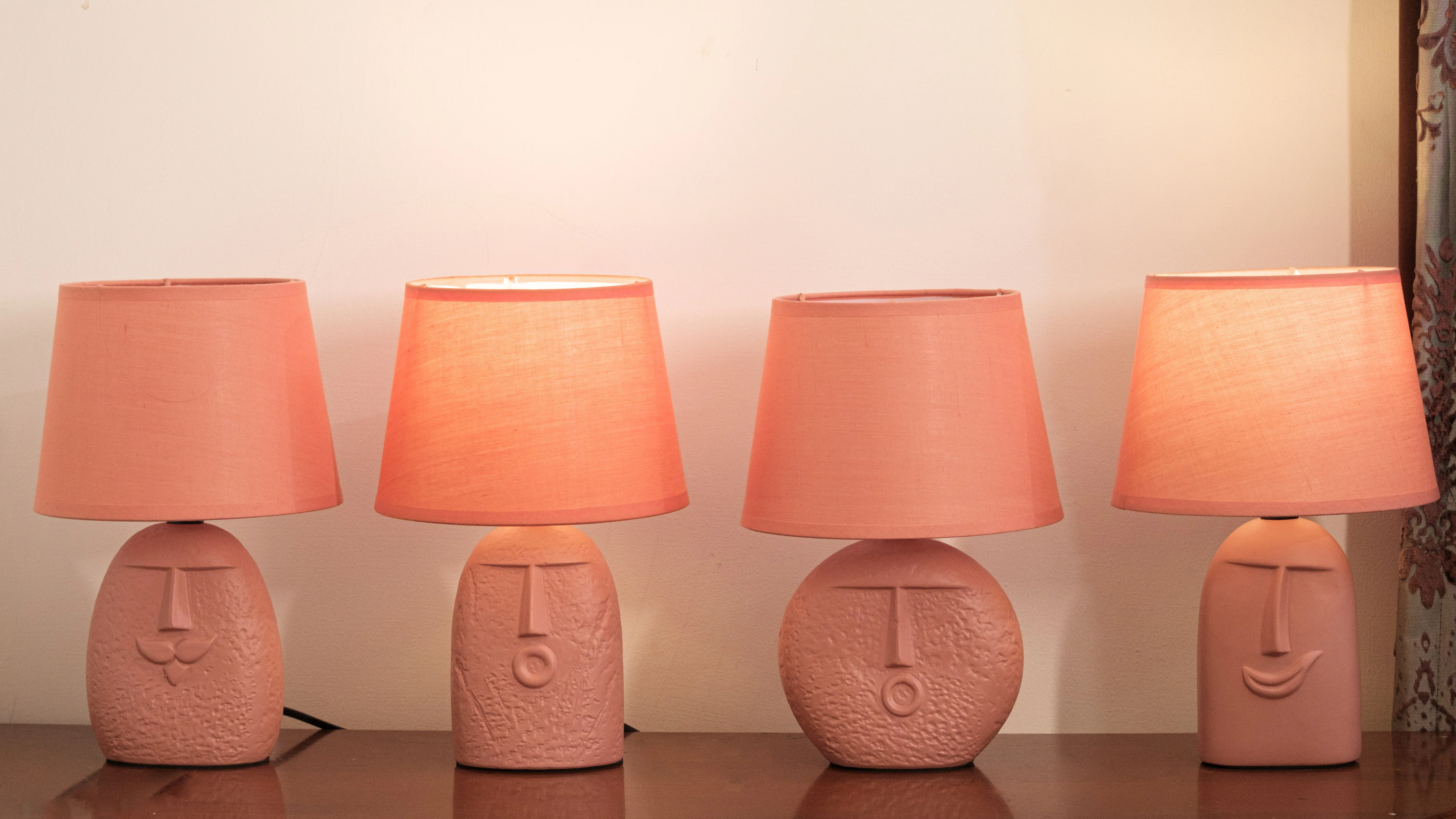 Terracotta Wink Table lamp with lamp shade - Image 7