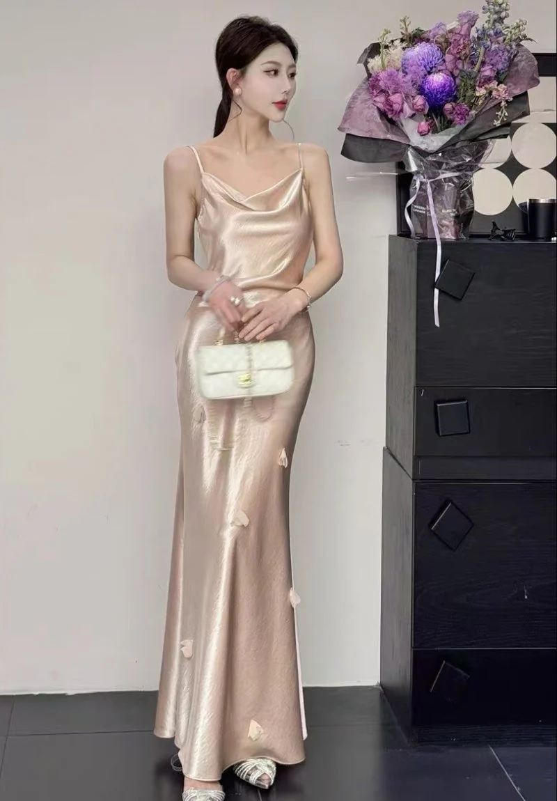 Tessa Satin Dress - Image 4