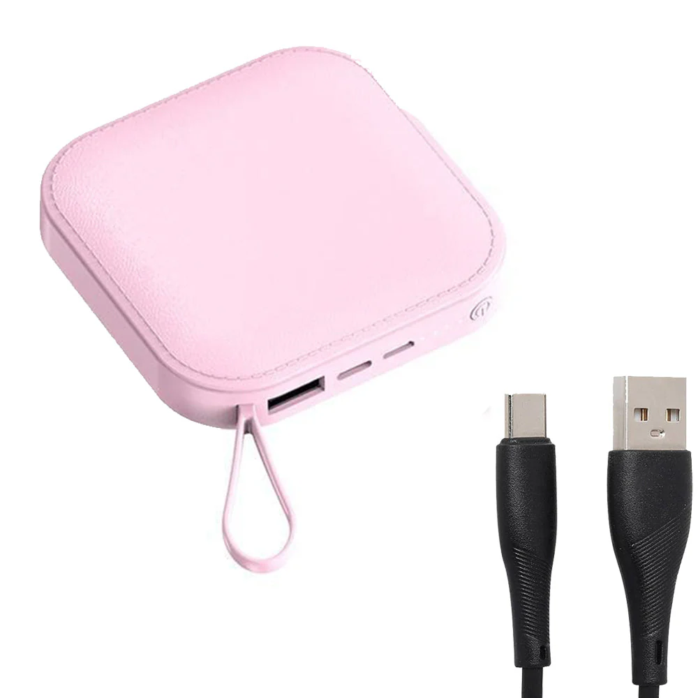 TexoVera 10000 mAh Power Bank 18W with Lithium ion Battery Pink (MINI-POWER-BANK) (6 Months Brand Warranty) - Image 2