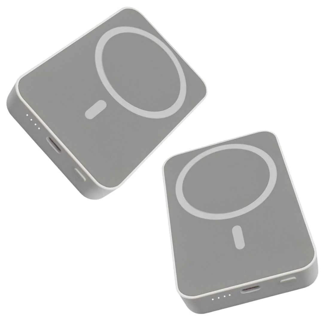 TexoVera 10000 mAh Wireless MagSafe Power Bank, 15W Wireless & 25W Wired, Lithium Polymer Battery - White