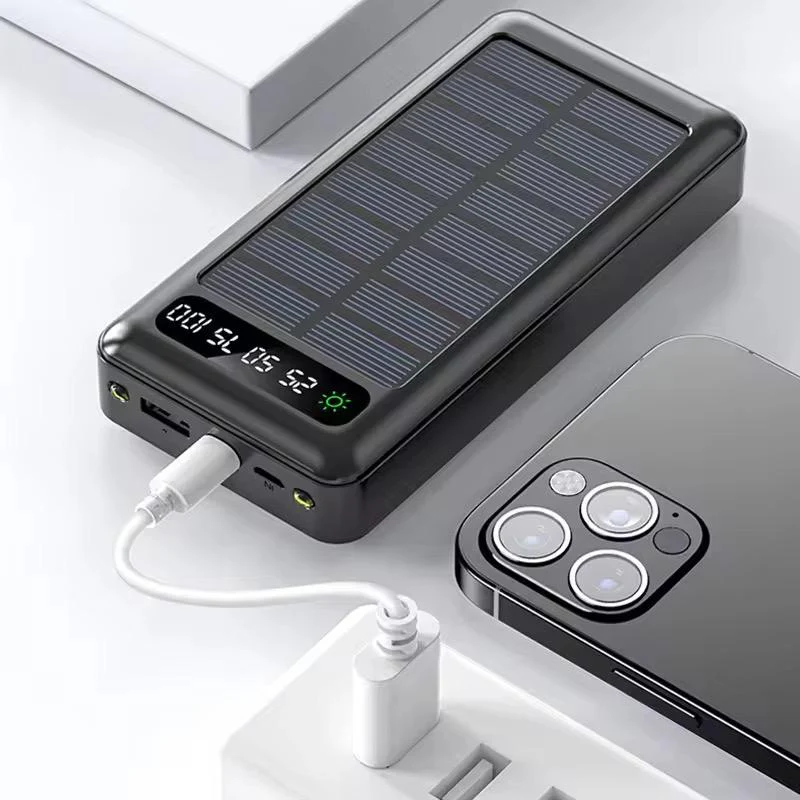 TexoVera 20000 mAh Solar Phone Charger 15W Power Bank with Lithium Polymer Battery (Solar-4Wire-20K) - Image 5