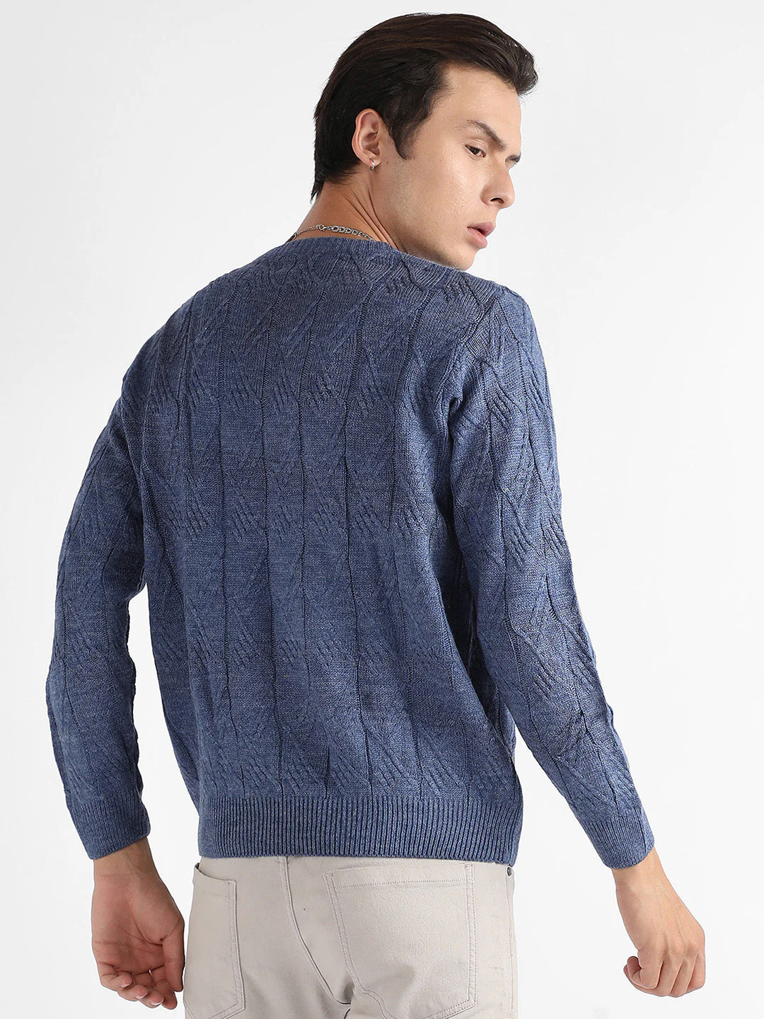 Textured Knit Pullover Sweater - Image 4