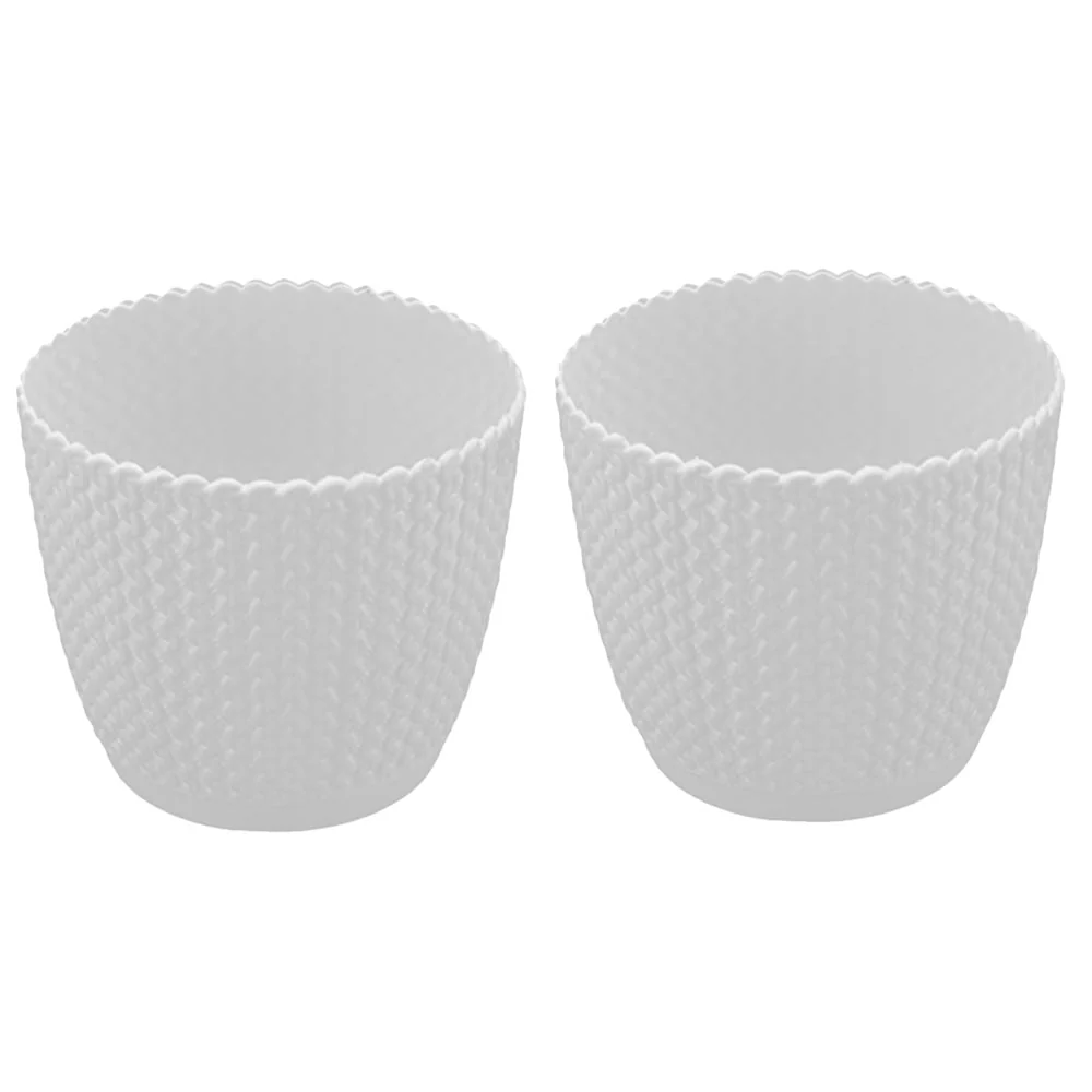 Textured Oval Garden Pots | Set Of 2 - Image 11