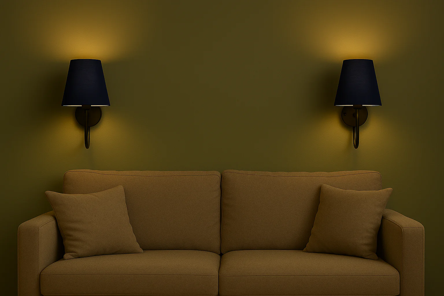 The blue Fabric Lamp Shade Wall Lights - Image 5