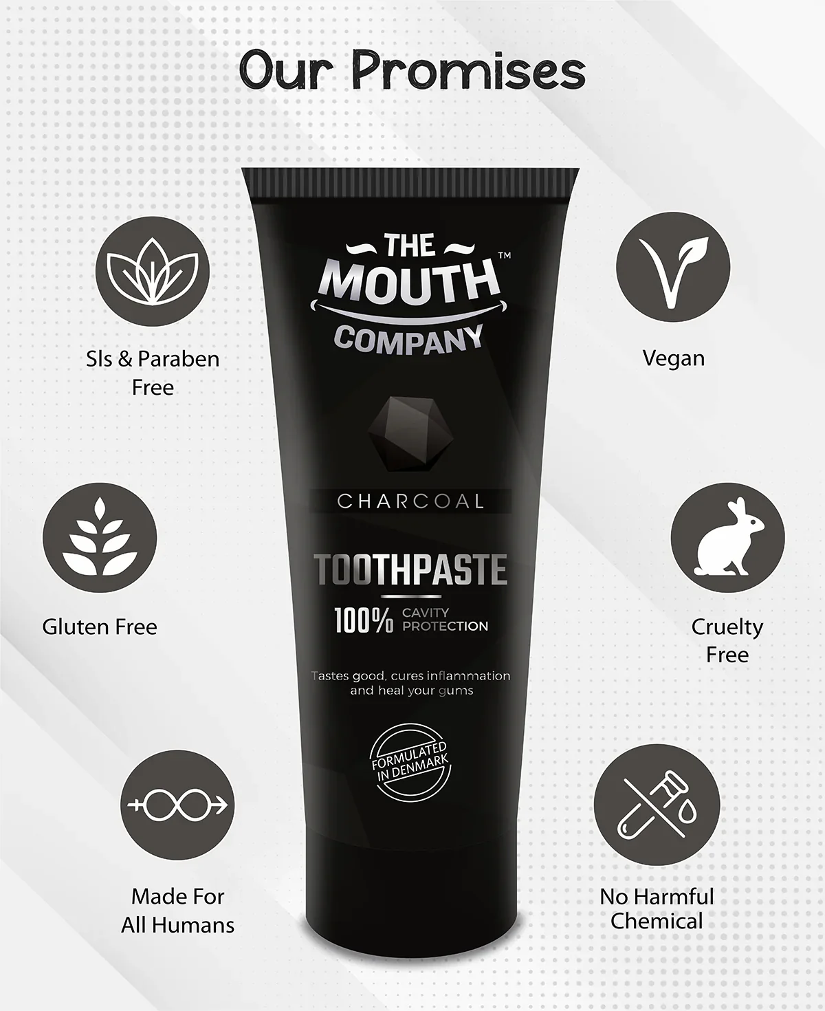 The Mouth Company Activated Charcoal Toothpaste - 75 gm - Image 5