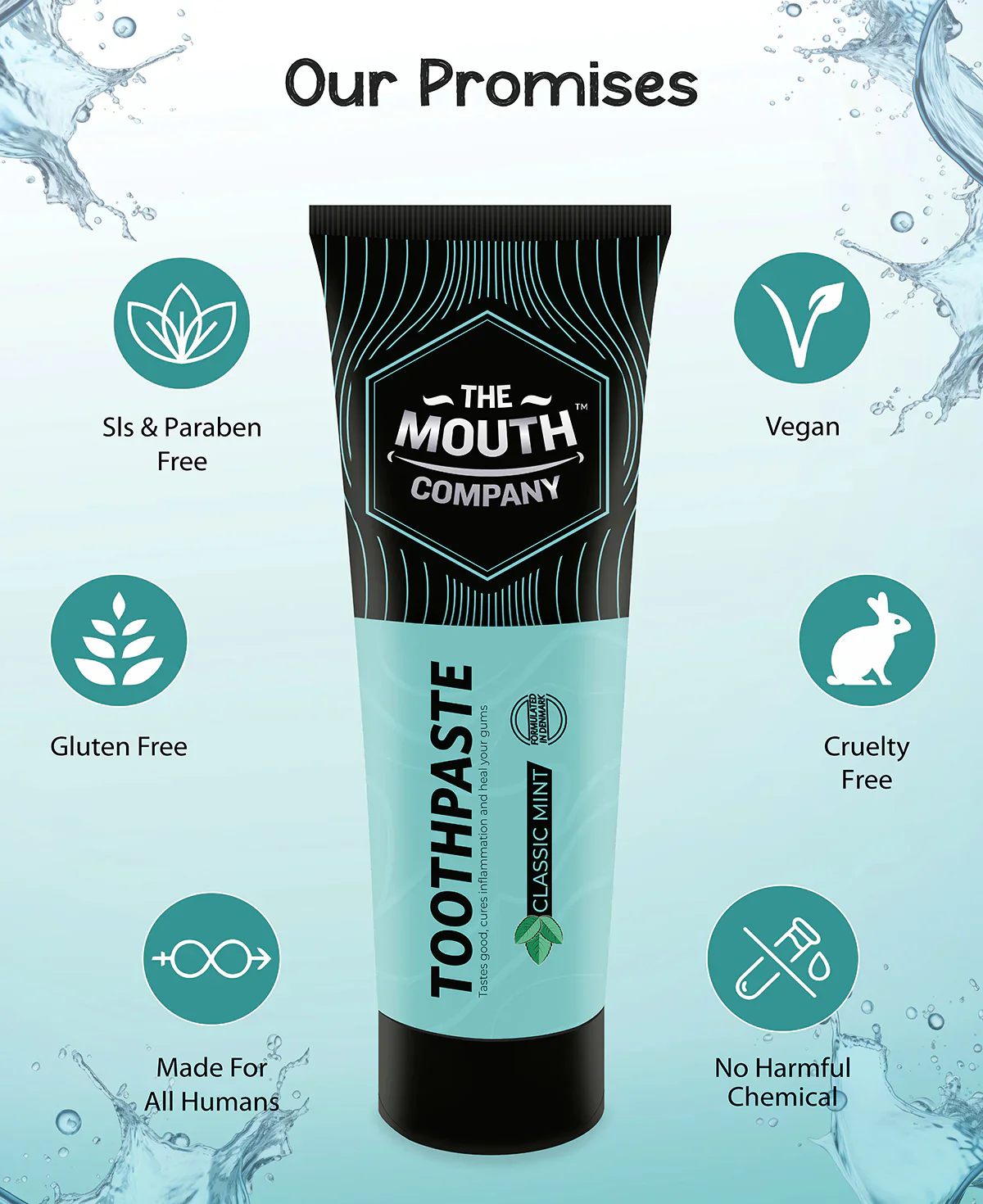 The Mouth Company Classic Mint Toothpaste 100g - Image 5