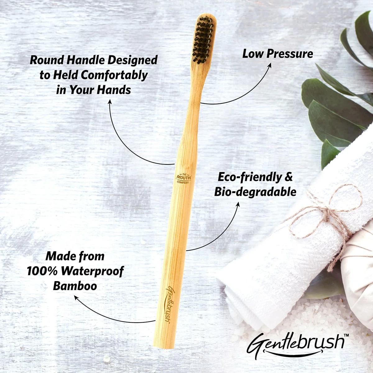 The Mouth Company Round Handle Bamboo Toothbrush - Image 5