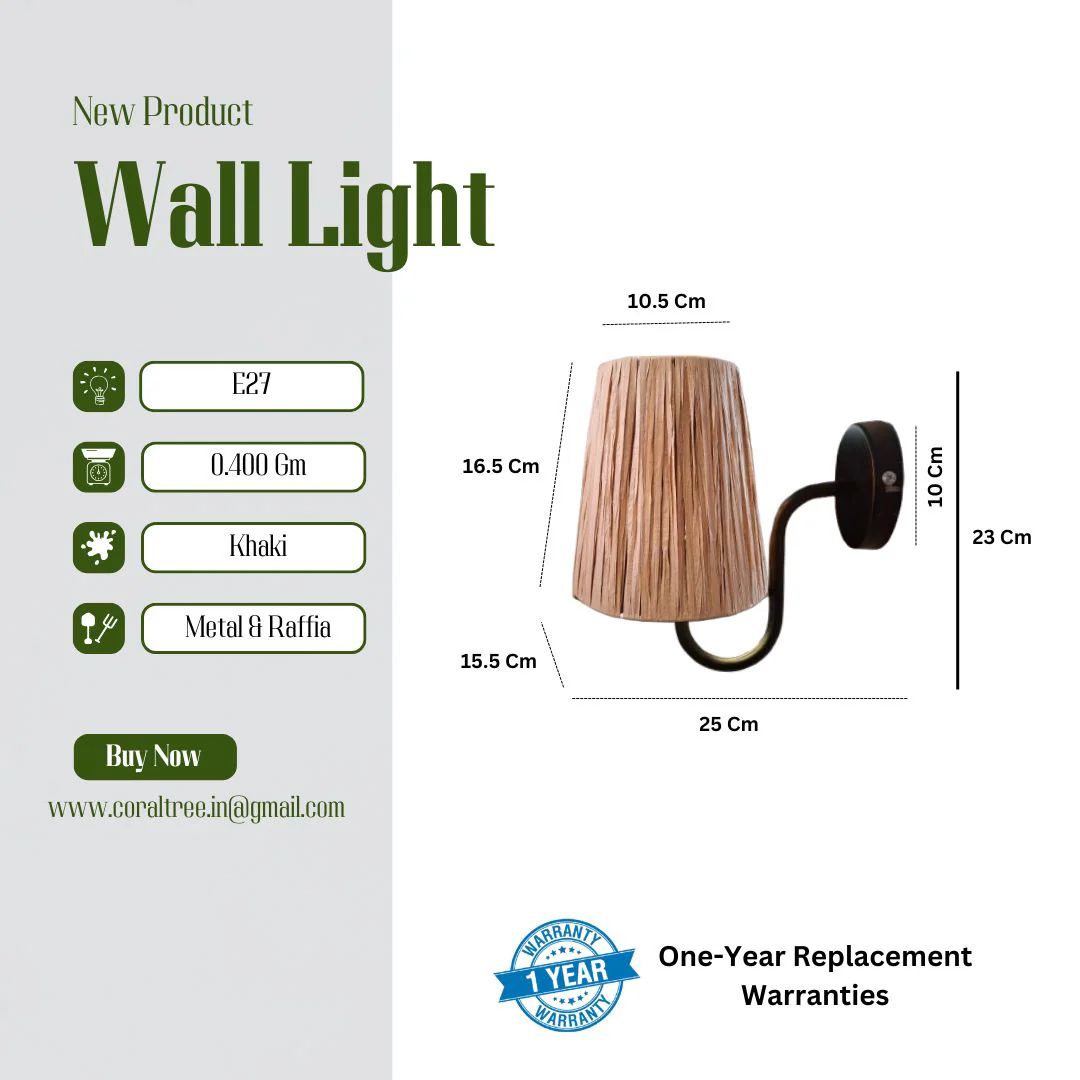 The Raffia Lamp Shade Wall Lights - Image 2