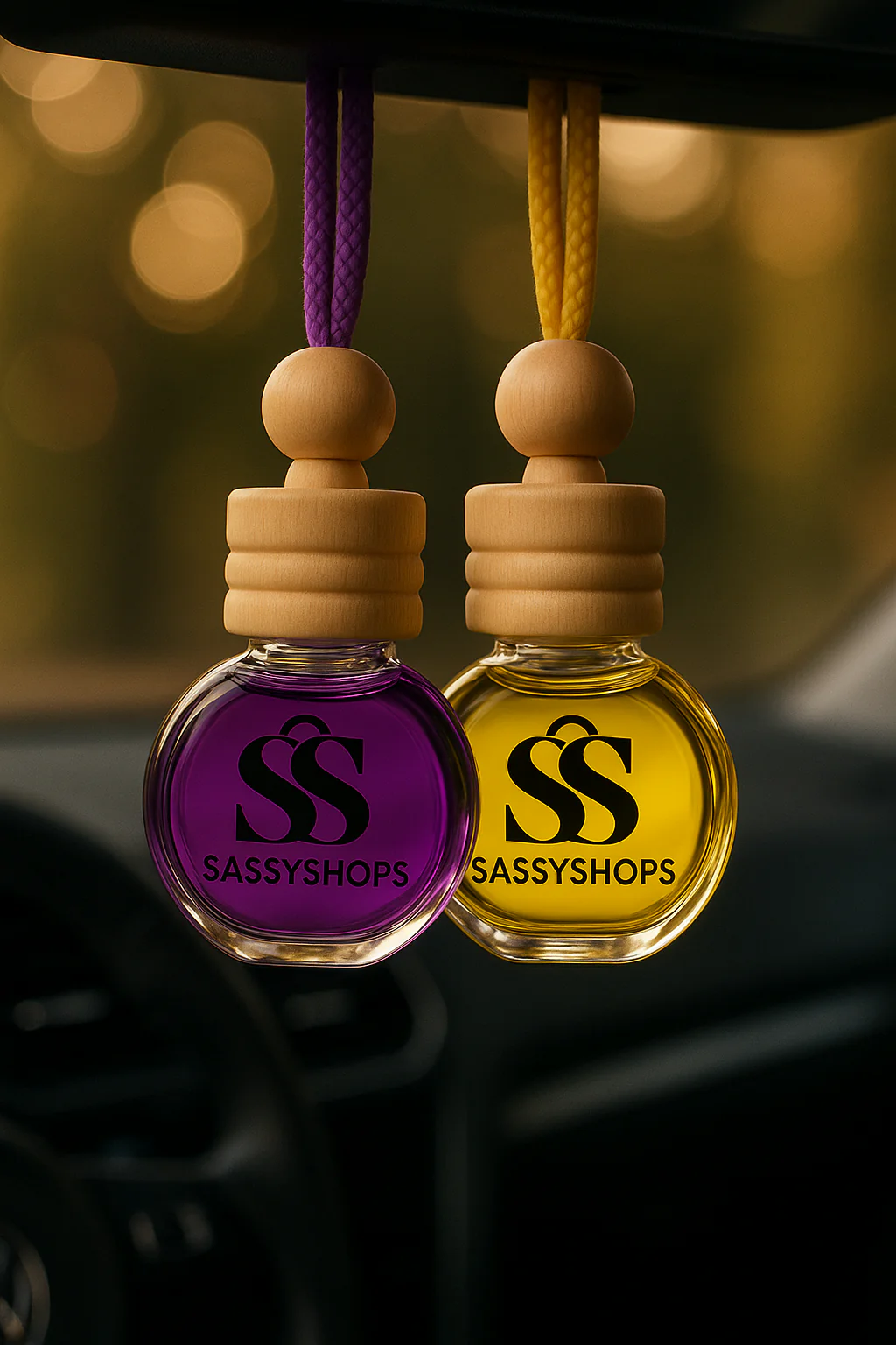 The Rush Duo Combo (Pack of 2) | VelvetRush & LemonRush | Car Perfume Reed Diffuser | Car Fragrance - Image 2