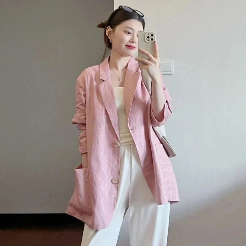 Thea Linen Blazer