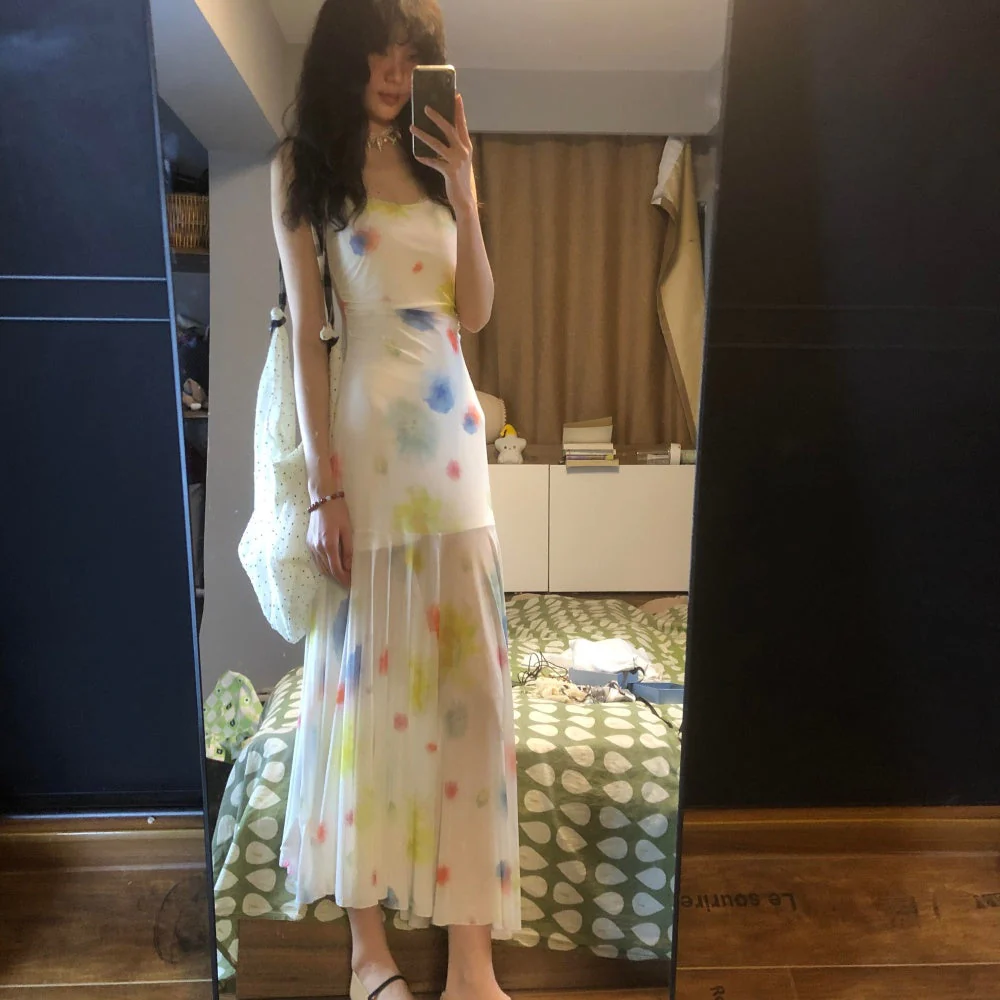 Thea Printed Gauze Dress - Image 4