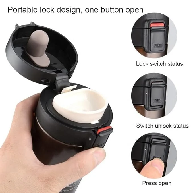 ThermaSip: Double-Wall Insulated Travel Mug (380ml) for Hot & Cold Drinks – Perfect for Coffee, Tea & On-the-Go Use - Image 8