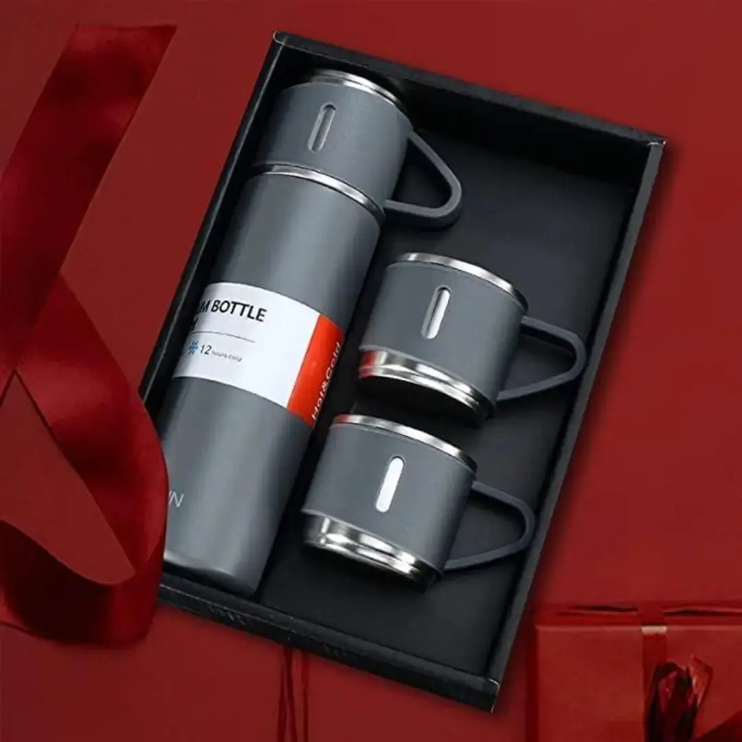 ThermoGift: 500ml Stainless Steel Vacuum Flask Gift Set with Insulated Cup – Perfect for Corporate & Festive Gifting - Image 11