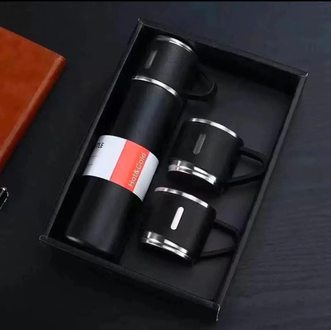 ThermoGift: 500ml Stainless Steel Vacuum Flask Gift Set with Insulated Cup – Perfect for Corporate & Festive Gifting - Image 4
