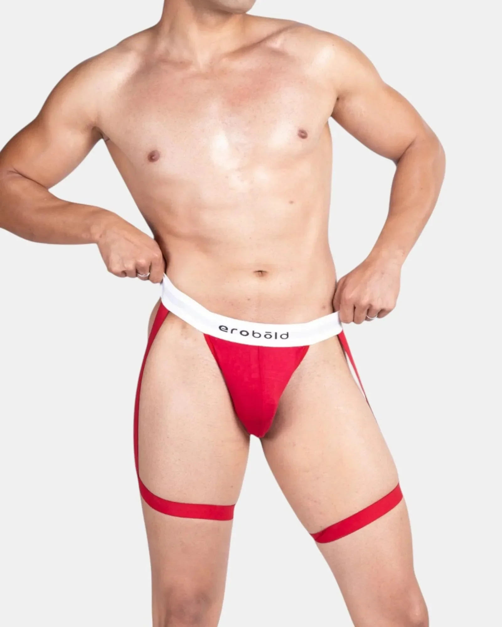 Thigh Harness Thong /Red - Image 9
