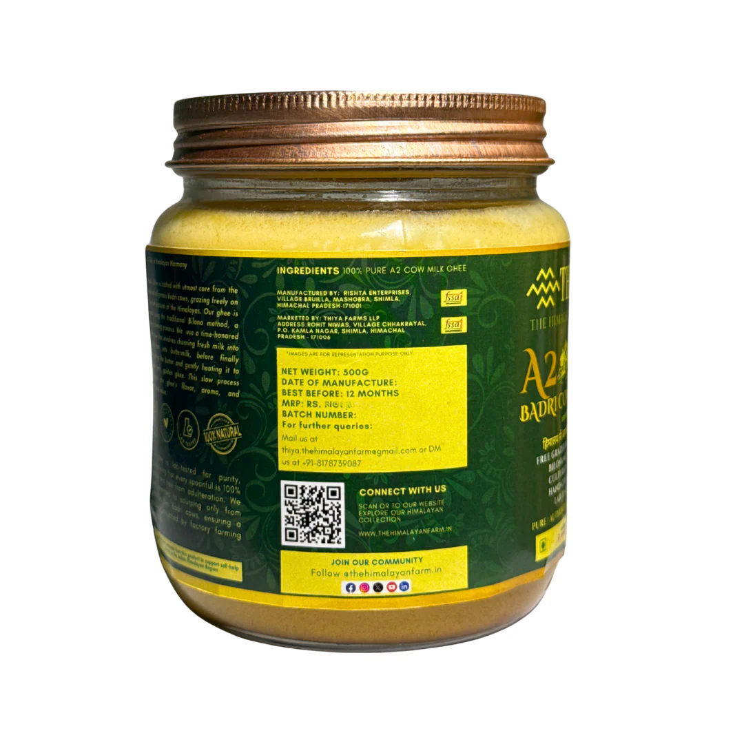 Thiya A2 Badri Cow Ghee | Shimla's Finest | A2 Badri Cow Ghee | Bilona Method | Lab Tested - Image 2