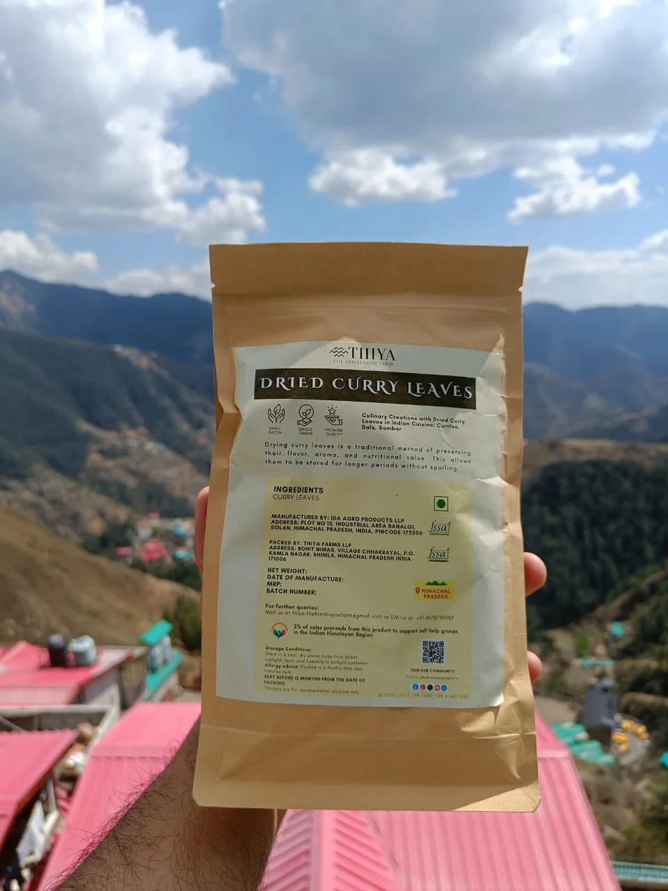 Thiya Himalayan Curry Leaves | Sun-dried | Himachal’s Finest | Fresh & Fragrant - Image 2