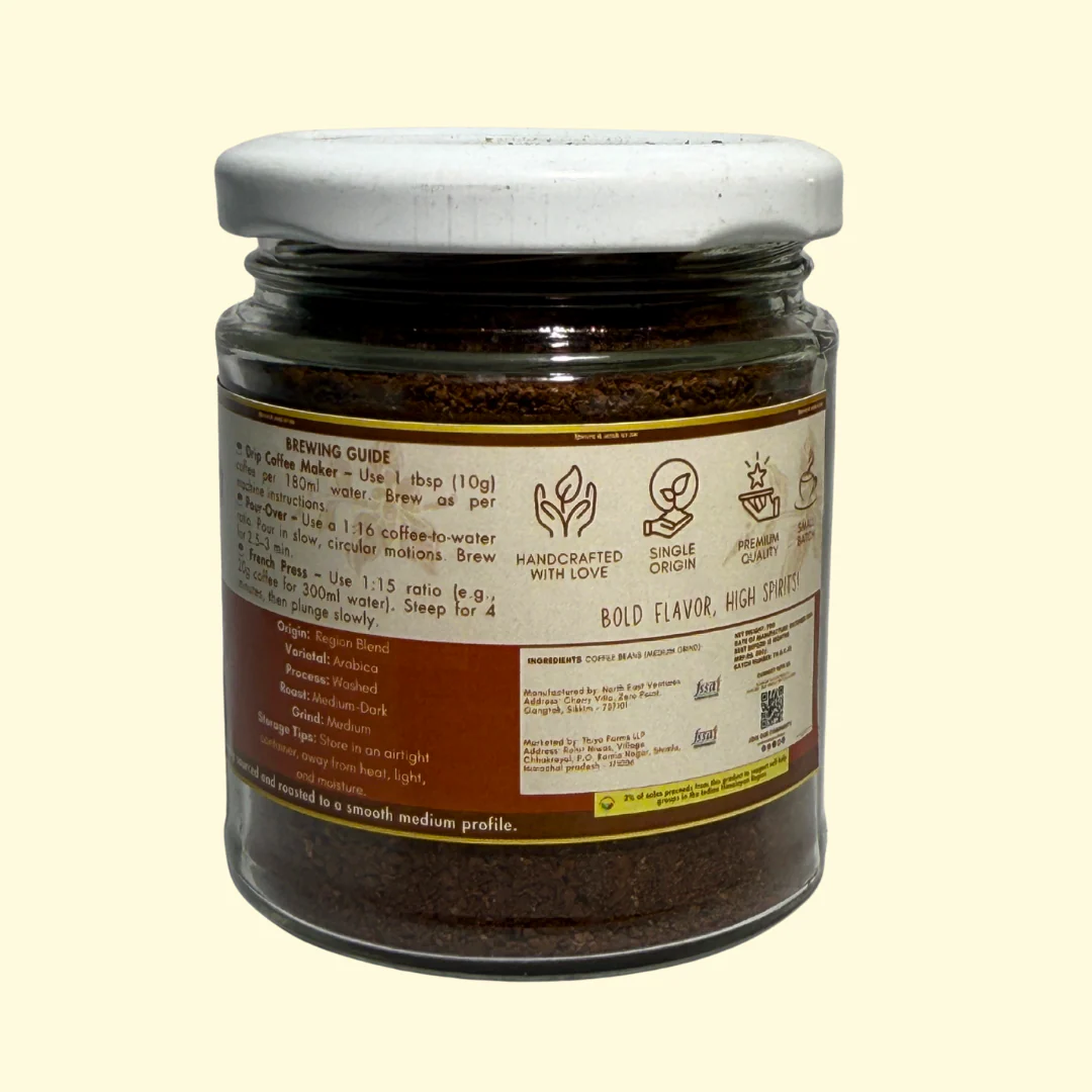 Thiya's Himalayan Coffee | Sikkim's Finest | Premium Arabica Coffee | Medium Grind - Image 2