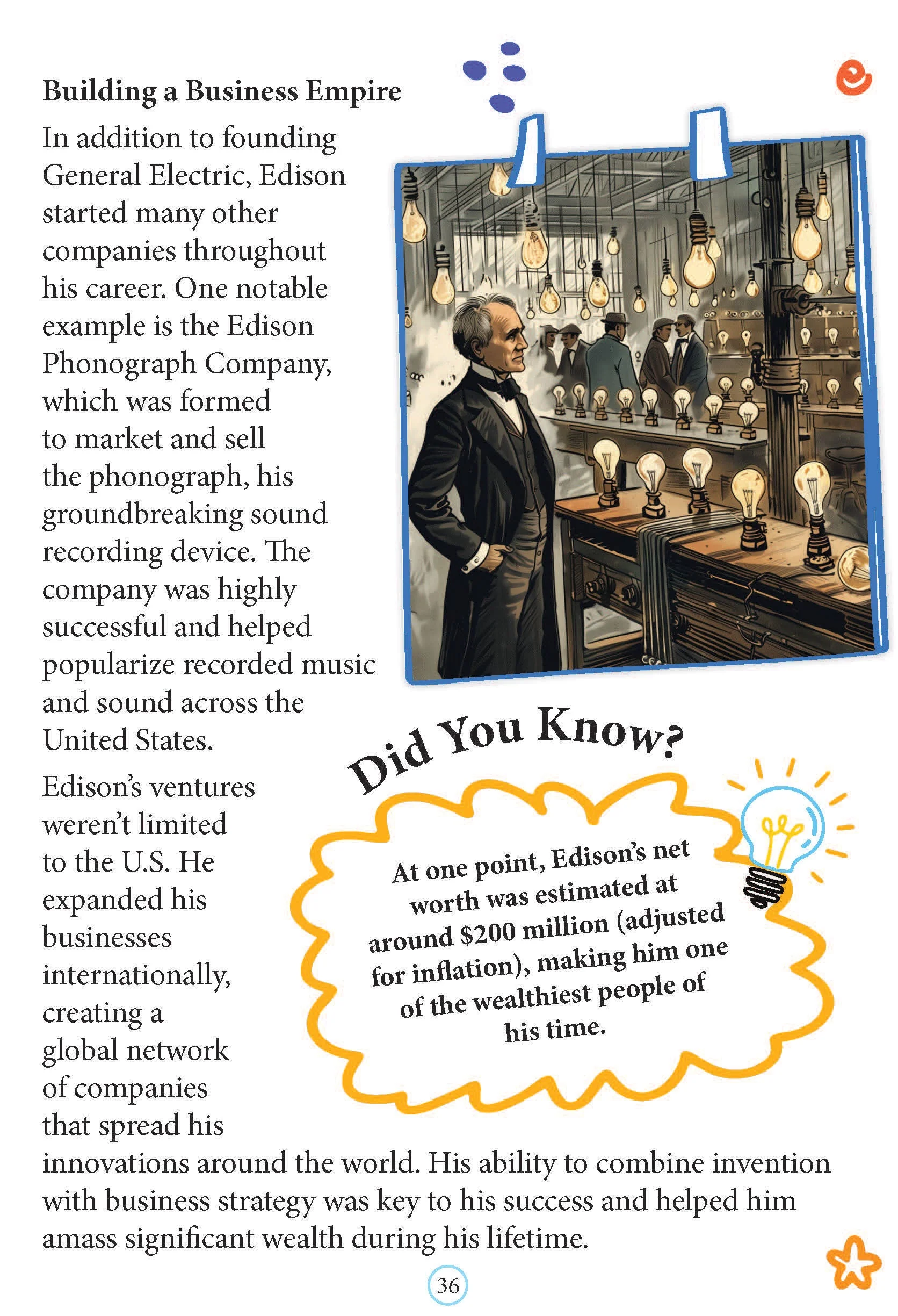 Thomas Edison Icons of Inspiration  Illustrated Biography for Kids Age 6 12 Years - Image 6