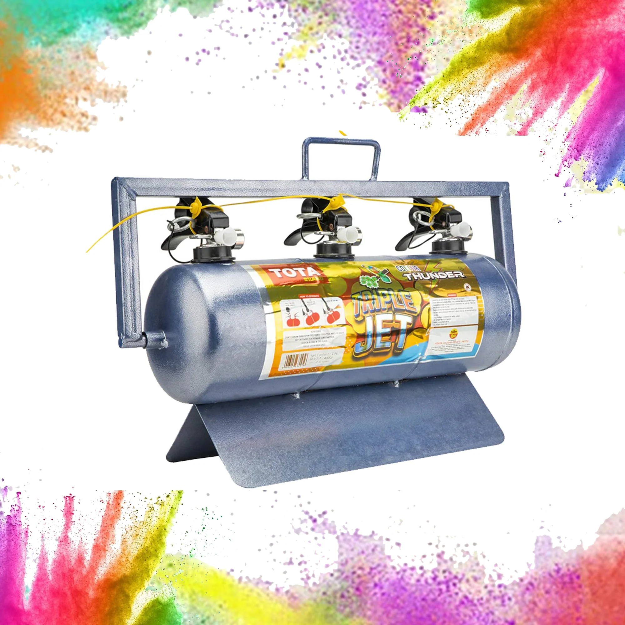 Thunder Triple Jet Color Cloud Holi Gadget || 3 Colors at a Time - Image 2
