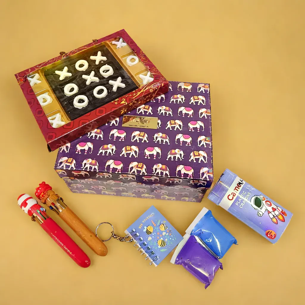 Tic Tac Toe Choco Hamper for Boys - Image 2