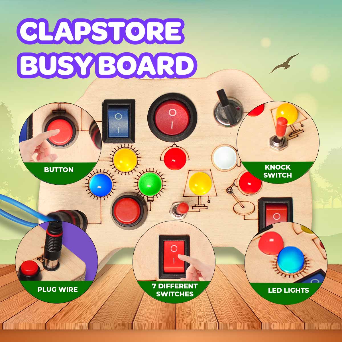 Tinker Pad Montessori Busy Board-V2 - Image 2