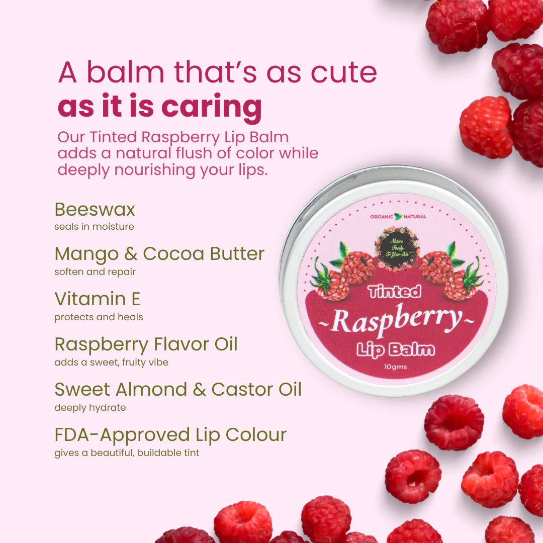Tinted Raspberry Lip Balm - Image 3