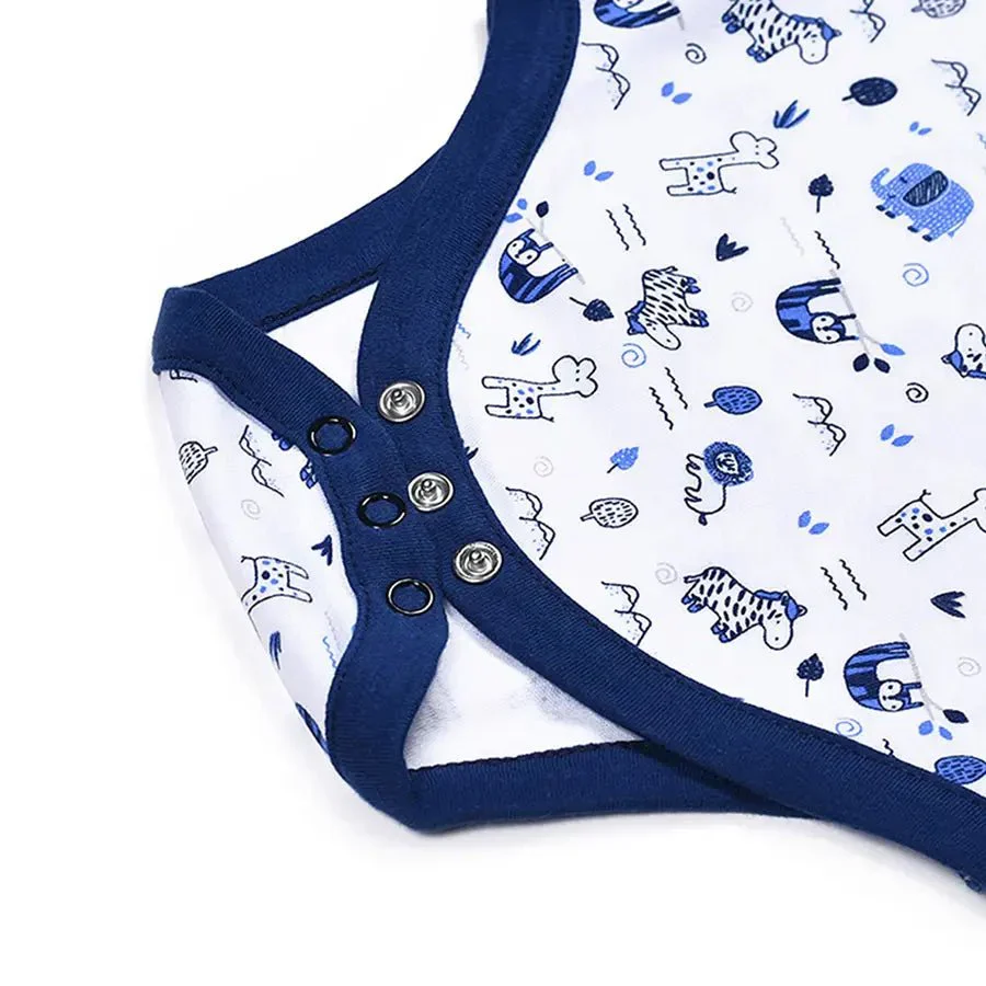 Tiny Tog Knitted Baby Boy Romper - Safari - Image 4