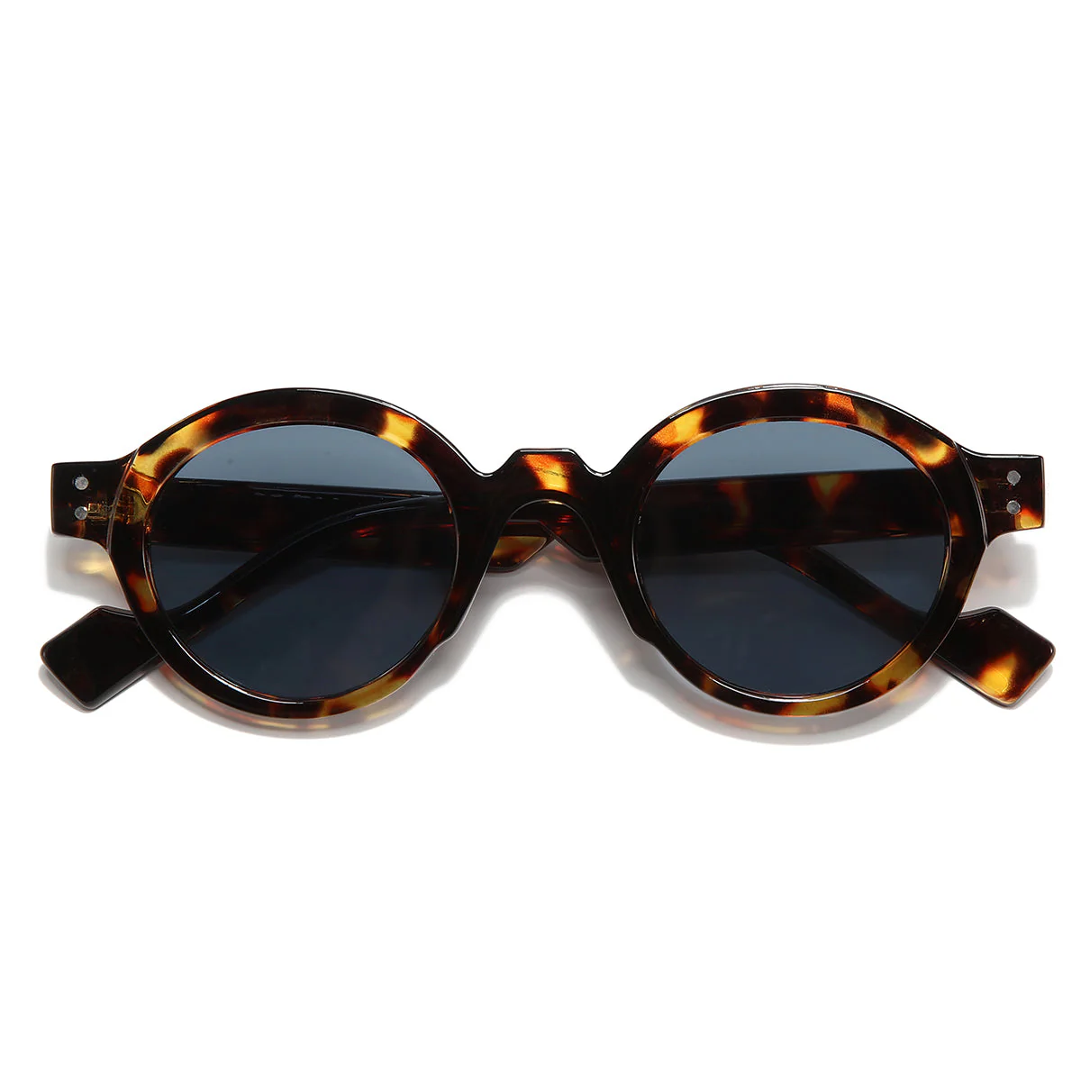 To. Brown Black SZ 2003 Round Sunglasses - Image 7