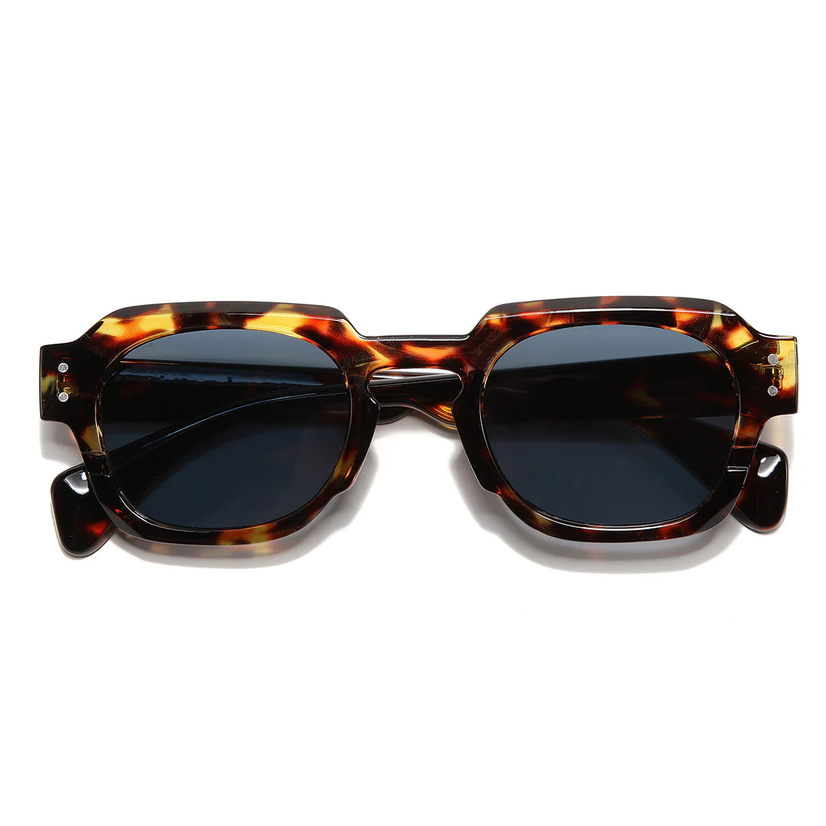 To. Brown Black SZ 2004 Round Sunglasses - Image 7