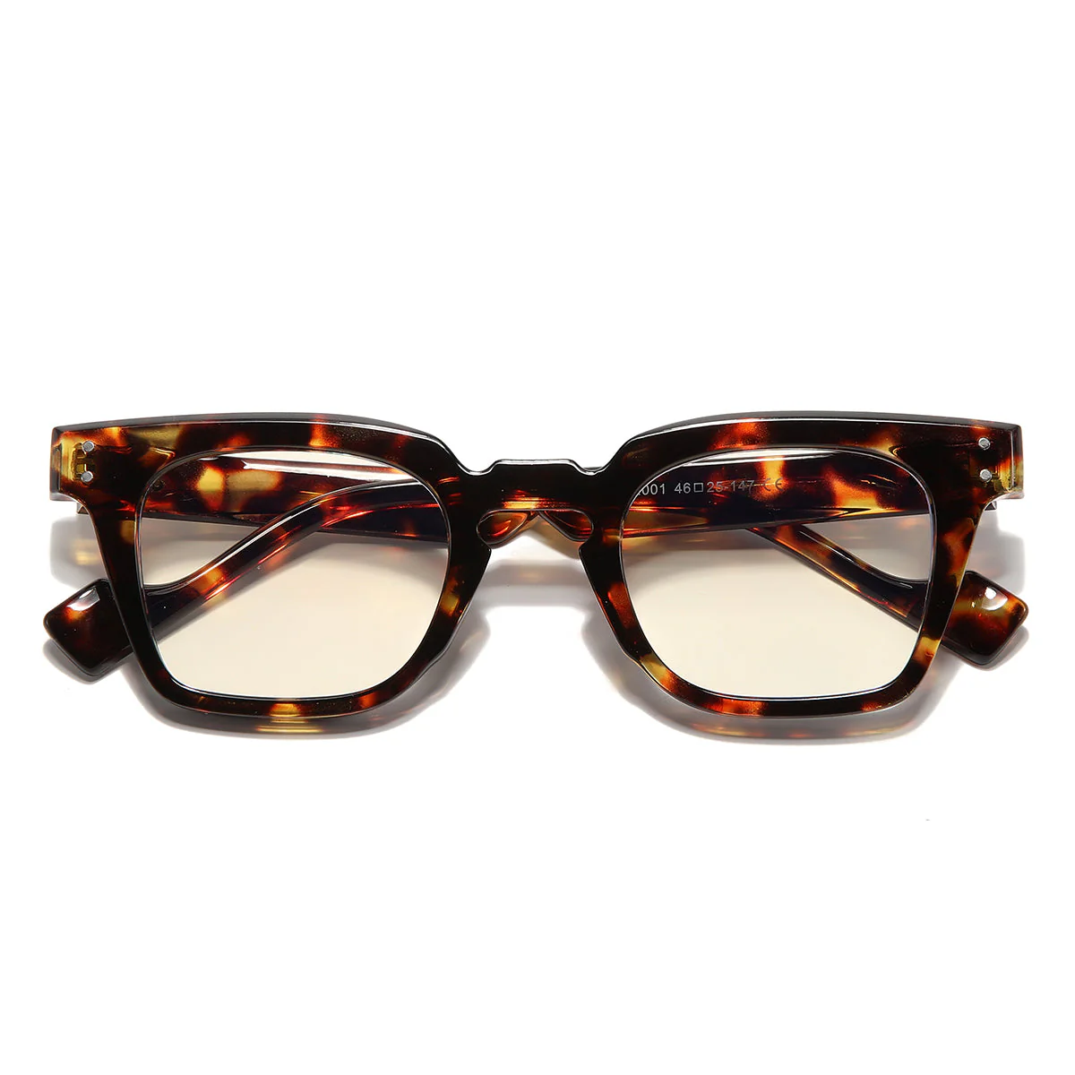 To. Brown Clear SZ 2001 Square Sunglasses - Image 7