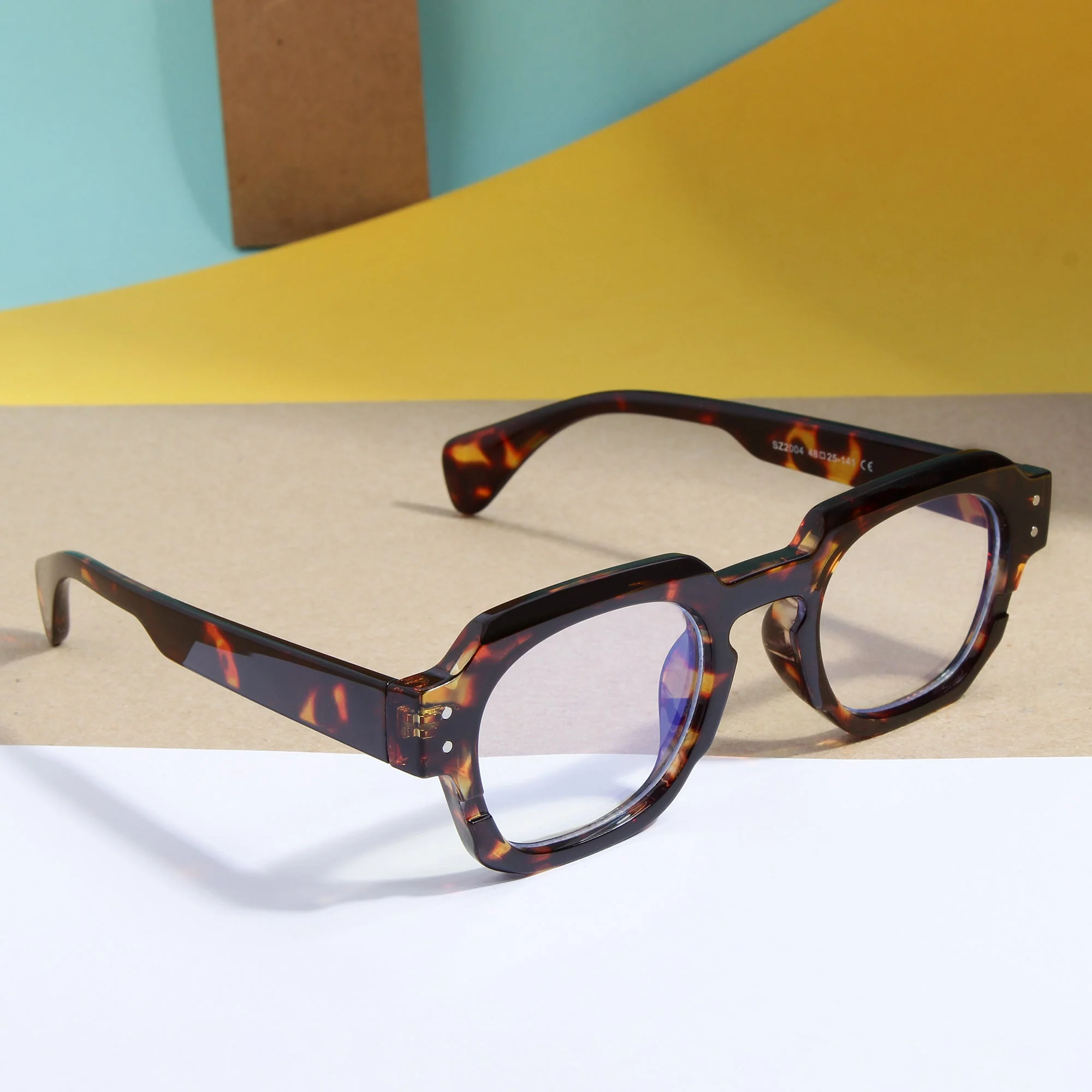 To. Brown Clear SZ 2004 Round Sunglasses