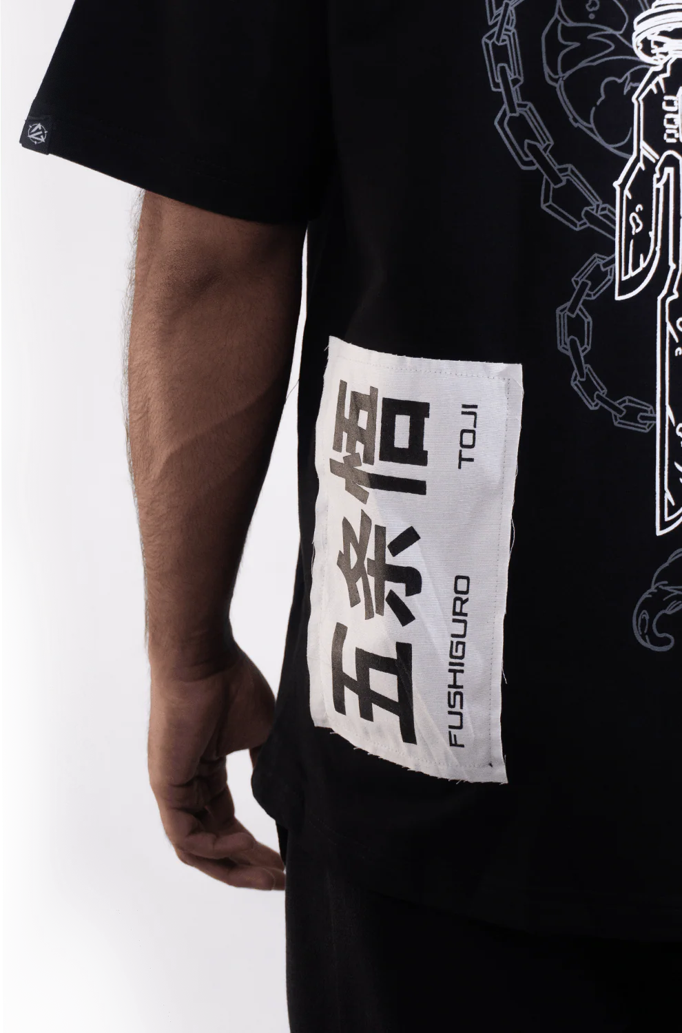 Toji 002 / JJK / Patched Oversized T-Shirt - Image 4