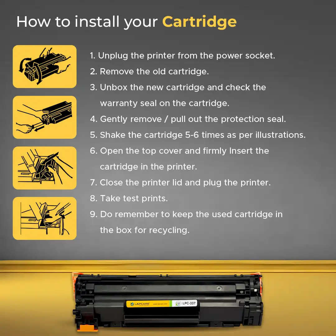 Toner Cartridge- 337 compatible with i-SENSYS MF211/MF212w/ MF215/ MF216n/ MF217w/ MF222/ MF223/ M224/ MF226dn/ MF229dw - Image 6