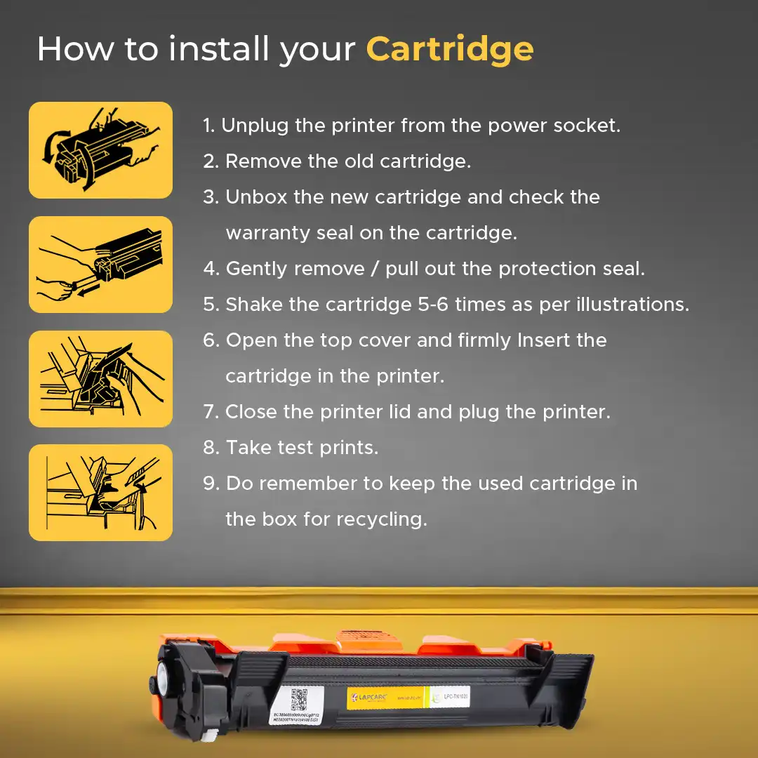Toner Cartridge compatible with HL-1110/1111/1112 DCP-1510/1511/1512/1515 MFC-1810/1811/1812/1815 - Image 6