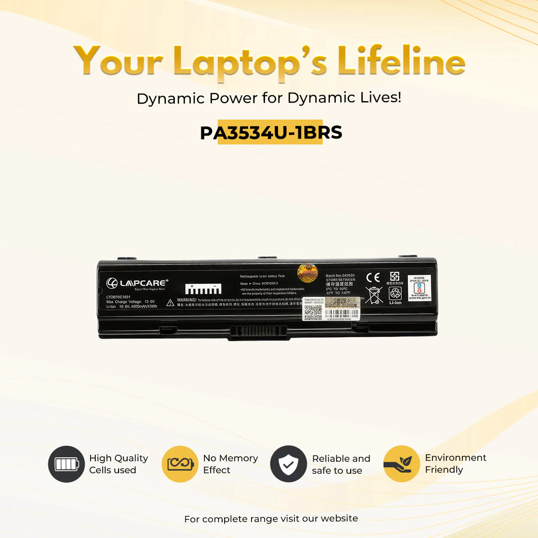 Toshiba PA3534U-1BRS Battery - Image 2