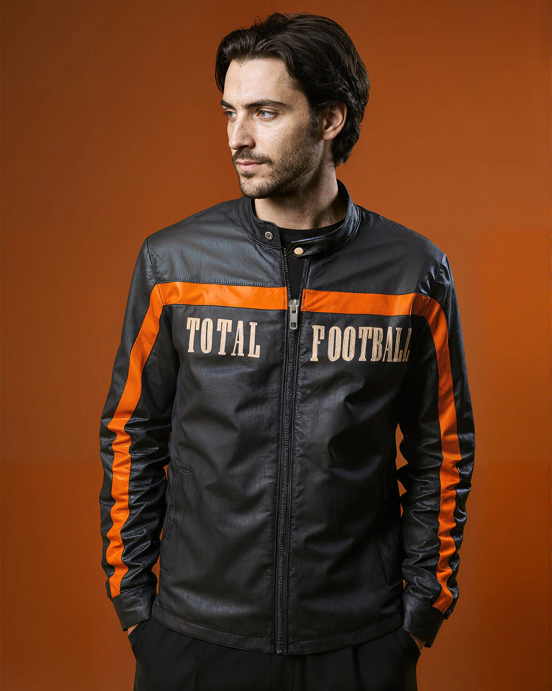 Total Football Pure Leather Jacket - Image 9