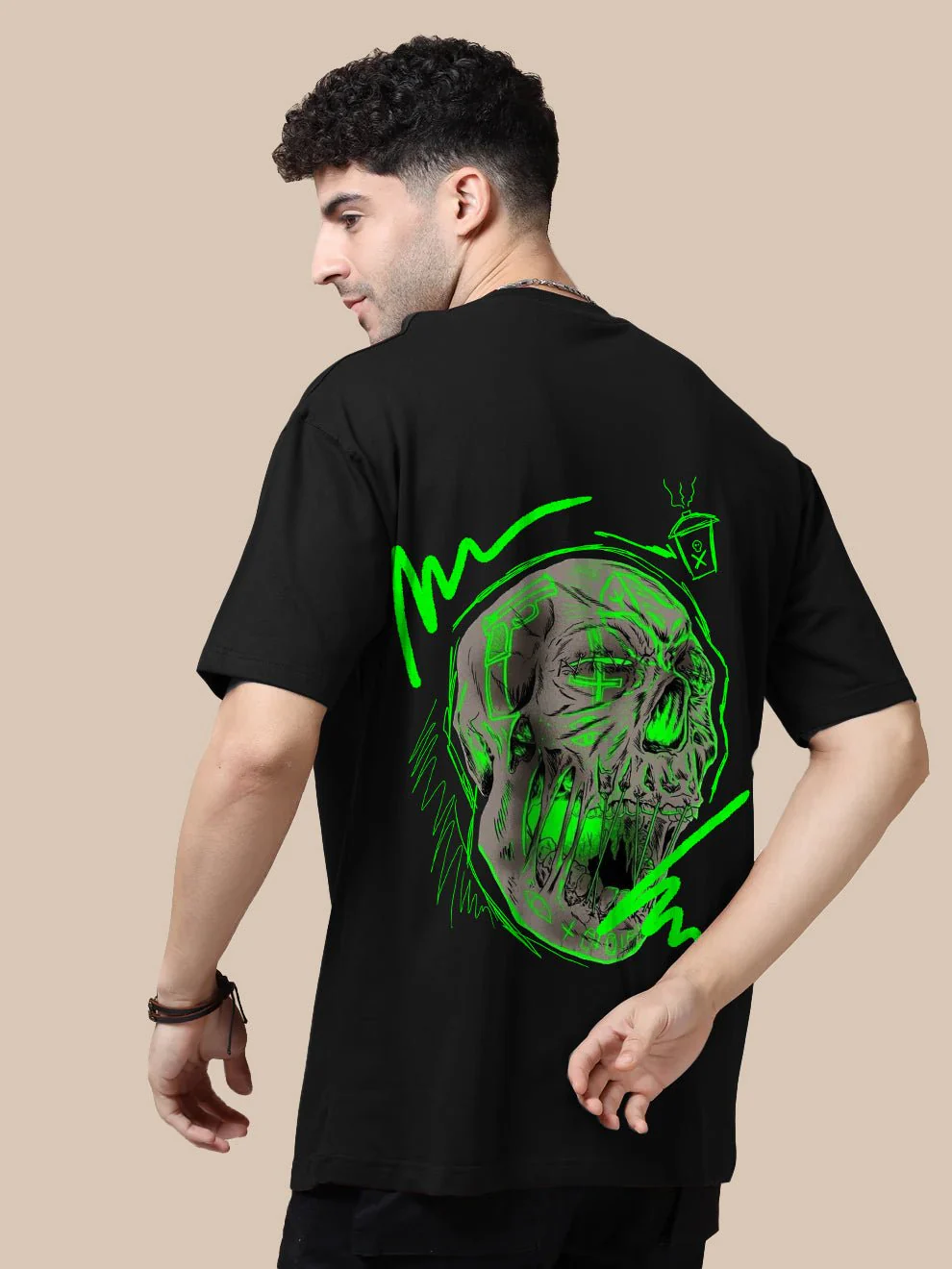 Toxic Black Oversize T-Shirt - Image 2