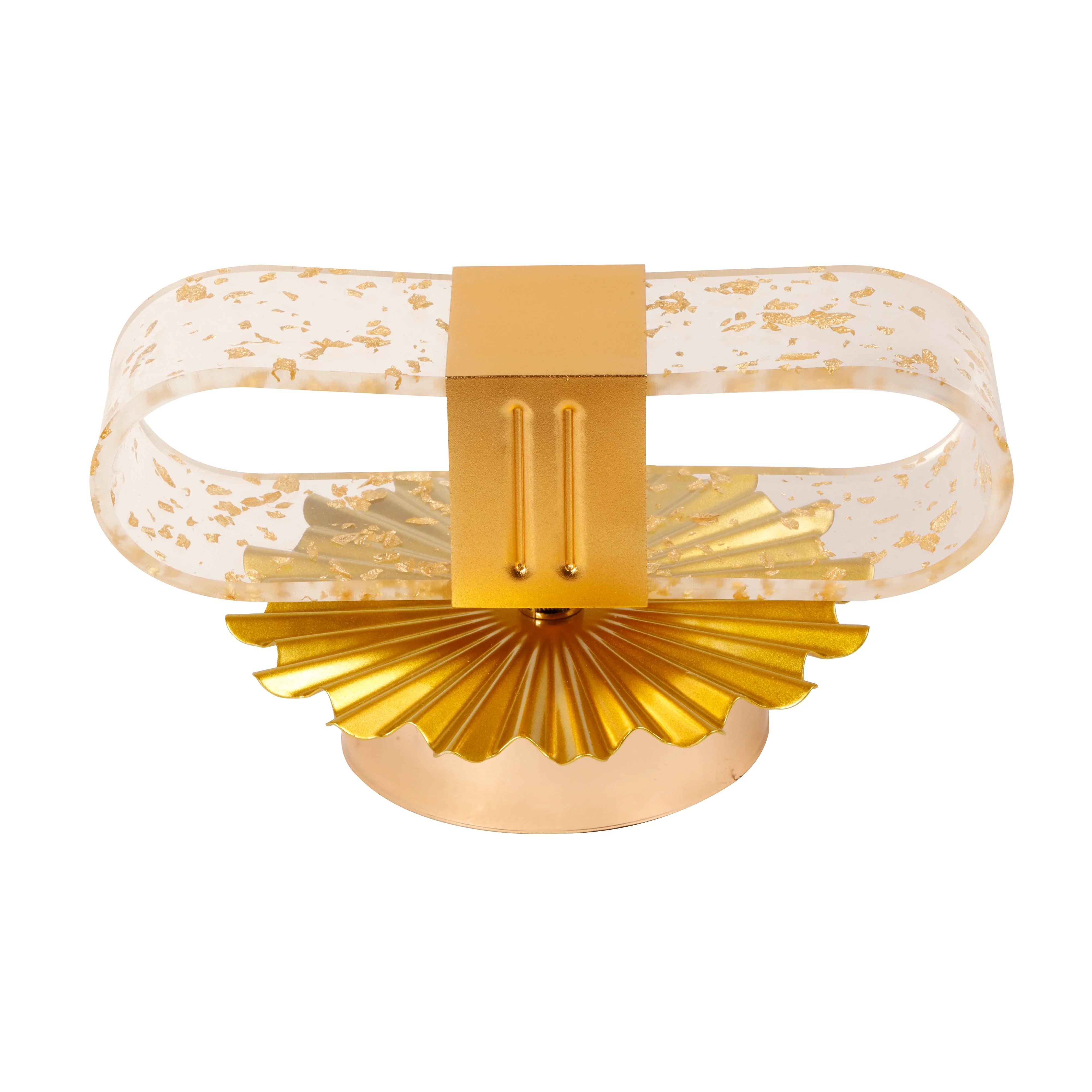 Transparent Acrylic Gold LED Wall Lamp Bedside Light (Warm White) - Image 4