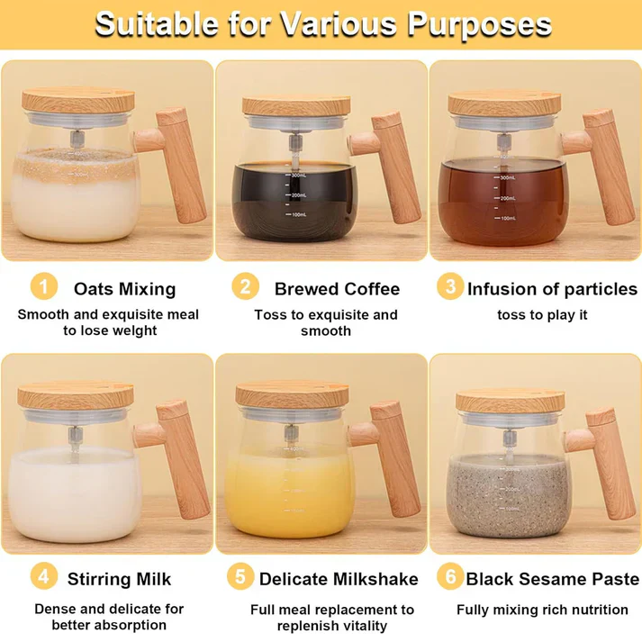 Transparent Hemico 400 ML Electric Mixing Cup - Image 5