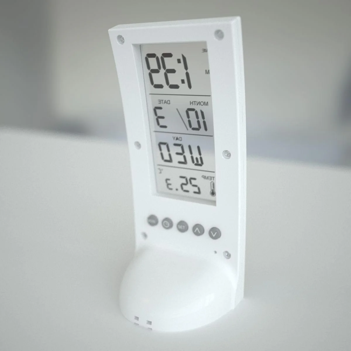 Transparent Screen Digital Clock Transparent Display Desk Digital Alarm Clock 1 pc - Image 4