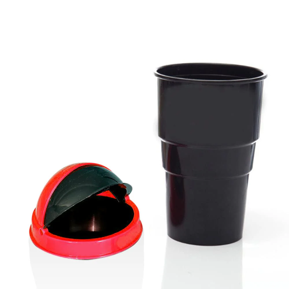 Trashie: Compact Car Trash Bin with Flip Lid, Portable Dustbin for Car Cup Holders, Desks & Travel Use, Mini Waste Container for Clean Interiors