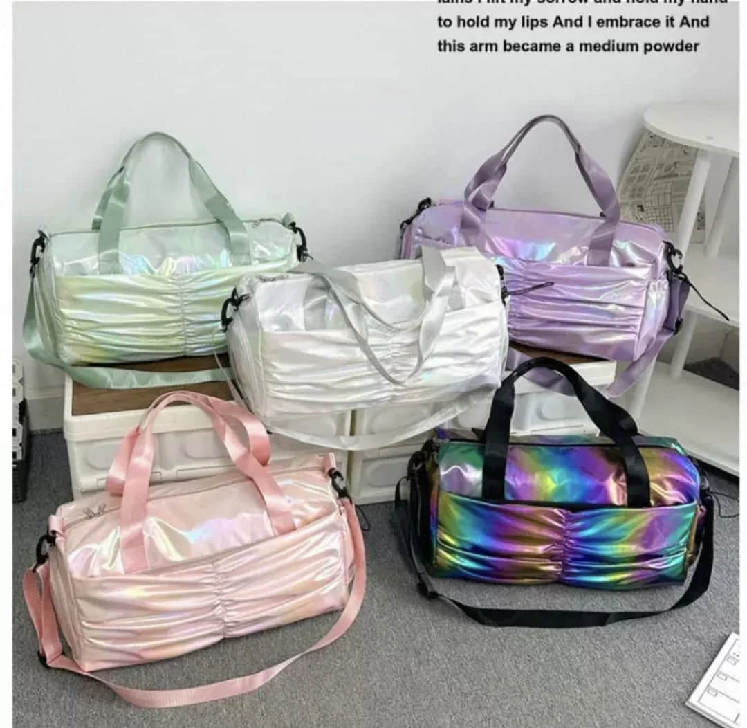 Travel Holographic Duffle Bag Stylish Shoulder Bag 1 pc - Image 3