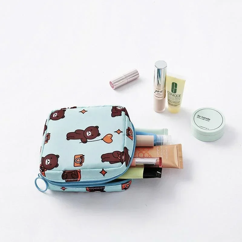 Travel Sanitary Pad Pouch Multi-Purpose Portable Compact Period Bag 1 pc - Image 3