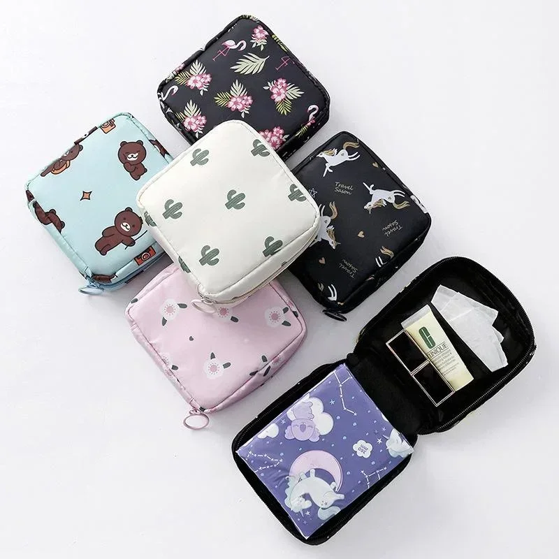 Travel Sanitary Pad Pouch Multi-Purpose Portable Compact Period Bag 1 pc - Image 5