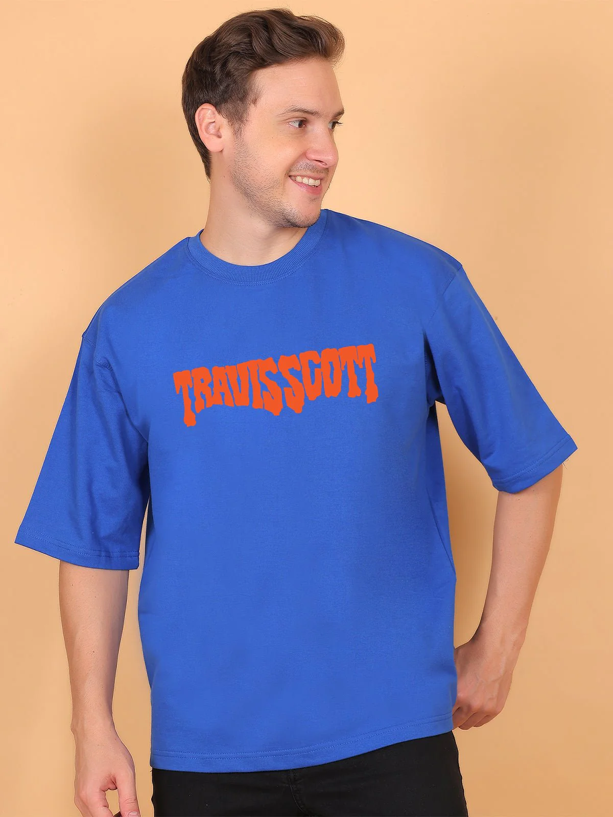 Travis Scott Blue Oversize T-Shirt - Image 3