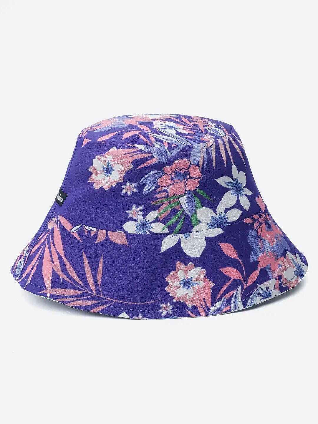 Trendz Floral Print Reversible Women Bucket Hat For Stylish - Image 2