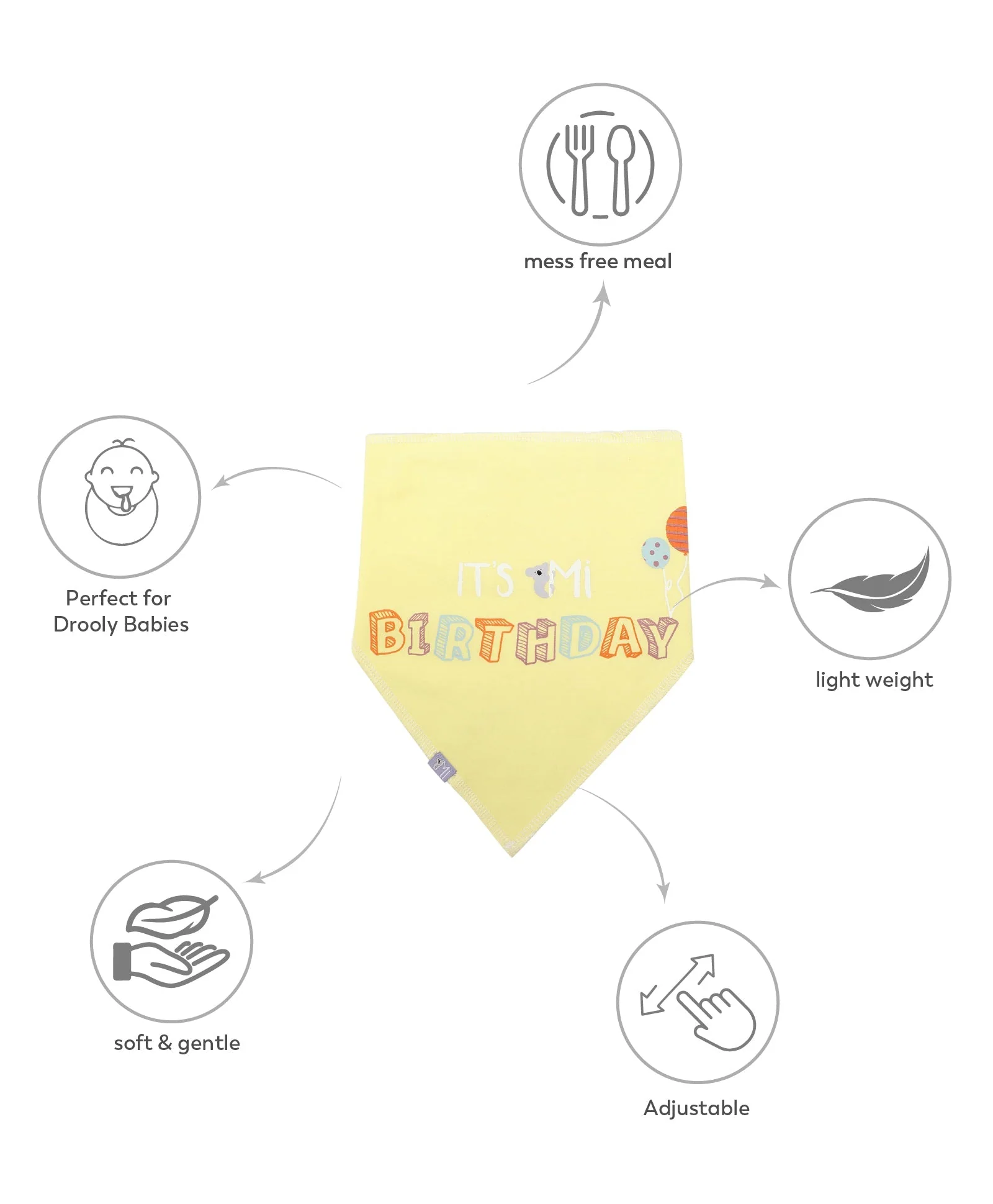 Triangle Bibs- Showering Love - Image 3