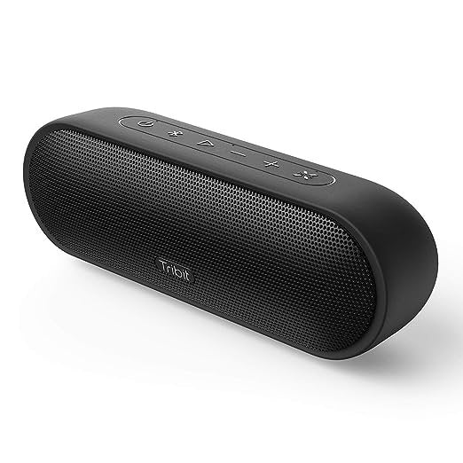 Tribit MaxSound Plus 24W Bluetooth Wireless Speakers,Powerful Louder Sound&Exceptional XBass(Independent XBass Button),Built in Mic,IPX7 Waterproof,20H Playtime,100ft BT Range for Party/Travel , Black(Unboxed)